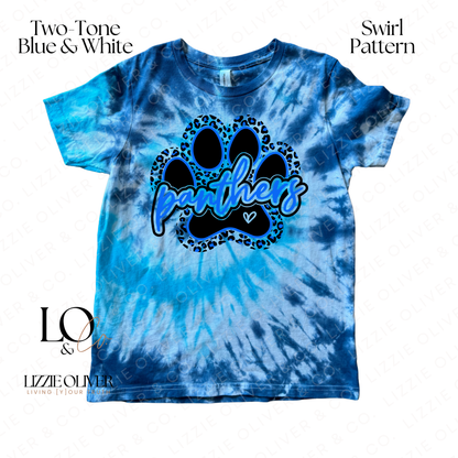Youth Swirl Tie-Dye – Leopard Paw (Girls)