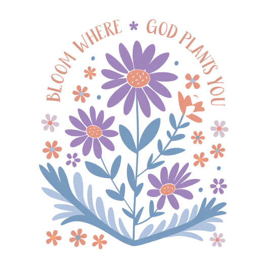 Bloom Where God Plants You Magnet